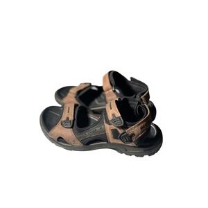 ECCO Mens Sandals Leather Adjustable Strap Walking Outdoor Comfort Shoes